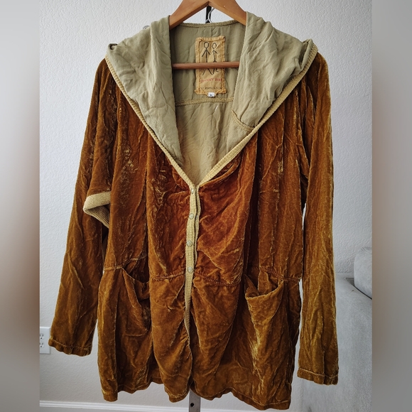Johnny Was Tops - Nwot Johnny Was Pete & Greta Velvet Silk Pullover Hoodie Size Xl